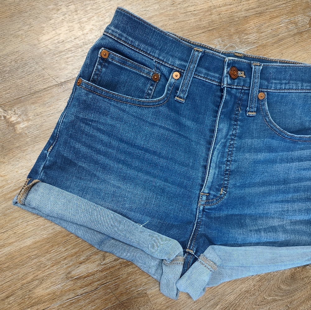 Madewell High Rise Cut Off Shorts 27 - Picture 3 of 12